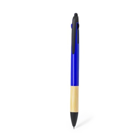 Stylet Multifonction Personnalisé en Bambou - Bille Milok Matières : bambou Couleurs : noir objet promotionnel éco-responsable