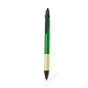 Stylet Multifonction Personnalisé en Bambou - Bille Milok Matières : bambou Couleurs : vert goodies publicitaire événementiel