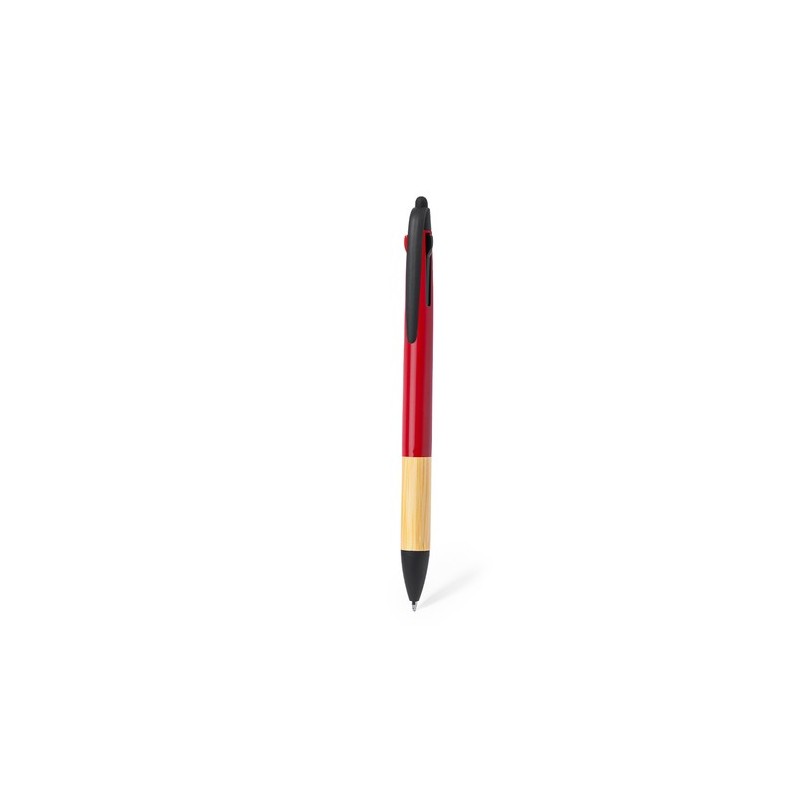 Stylet Multifonction Personnalisé en Bambou - Bille Milok Matières : bambou Couleurs : vert goodies publicitaire durable