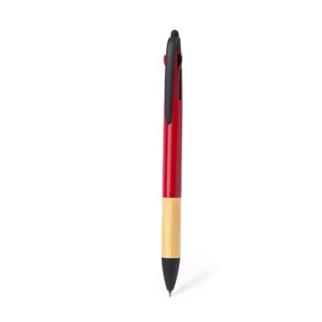 Stylet Multifonction Personnalisé en Bambou - Bille Milok Matières : bambou Couleurs : vert goodies publicitaire durable