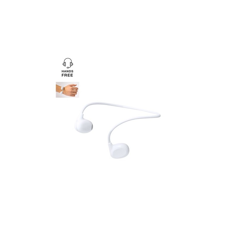 Écouteurs Bluetooth Personnalisés de Qualité Éco-responsable Pulsex pas cher Couleurs : blanc personnalisable avec votre logo