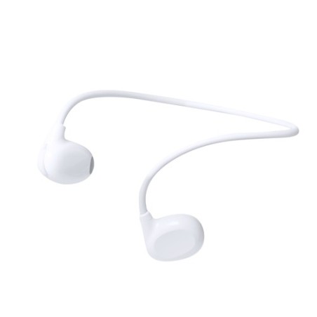 Écouteurs Bluetooth Personnalisés de Qualité Éco-responsable Pulsex pas cher Couleurs : blanc cadeau entreprise pas cher