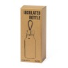 Bouteille Isotherme Éco-responsable Personnalisée 500ml - Flazer Matières : bambou Couleurs : argenté goodies publicitaire événe