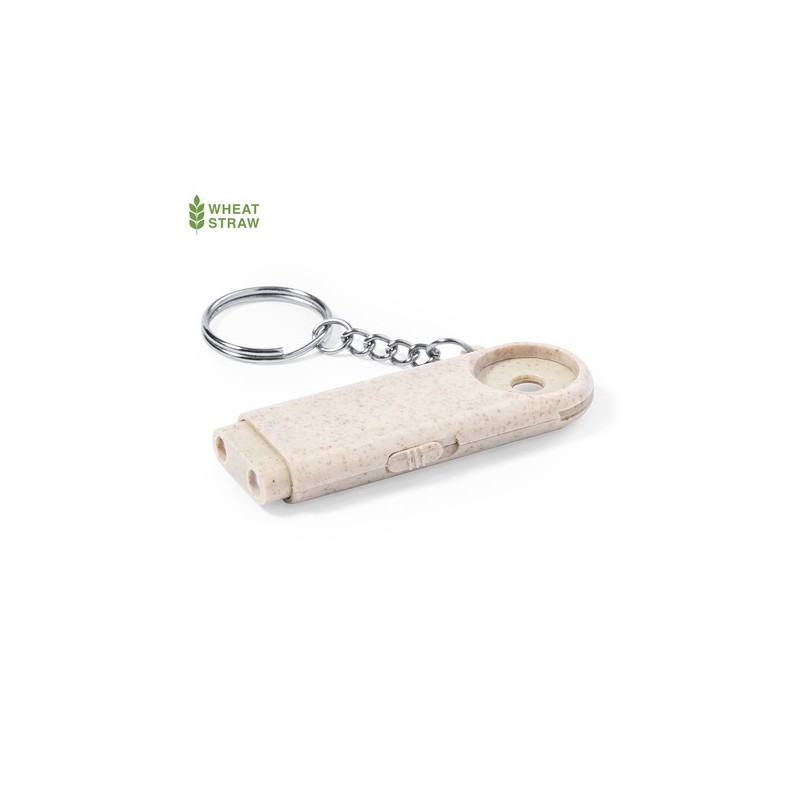 Porte-Clés Pratique et Éco-responsable Monnaie Personnalisé Evelyn Matières : ABS Couleurs : naturel personnalisable avec votre 