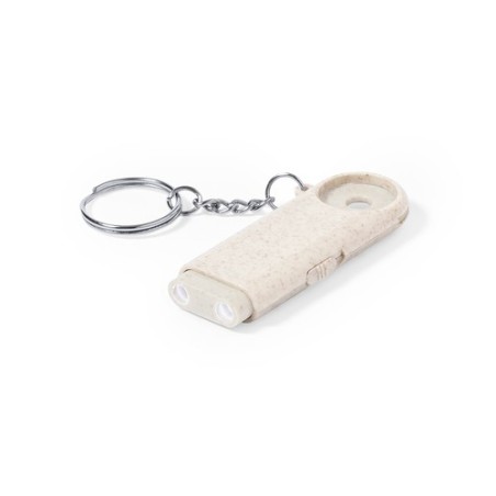 Porte-Clés Pratique et Éco-responsable Monnaie Personnalisé Evelyn Matières : ABS Couleurs : naturel goodies publicitaire événem