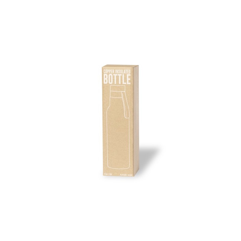 Gourde Isotherme Éco-responsable Personnalisée 500ml Conserve le Chaud & Froid Roach Matières : acier inoxydable Couleurs : doré