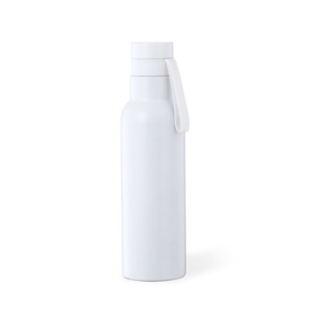 Gourde Isotherme Éco-responsable Personnalisée 500ml Conserve le Chaud & Froid Roach Matières : acier inoxydable Couleurs : blan