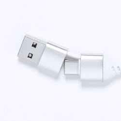 Accessoire High-Tech Éco-responsable Personnalisé Port USB Kalat pas cher Matières : aluminium recyclé  Couleurs : bleu marquage