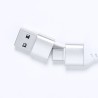 Accessoire High-Tech Éco-responsable Personnalisé Port USB Kalat pas cher Matières : aluminium recyclé  Couleurs : bleu marquage