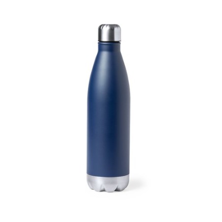Bidon Thermique Personnalisé Élégant pas cher Willy Matières : acier inoxydable Couleurs : bleu marine impression haute définiti