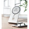 Chargeur portable magnétique personnalisé 15W pas cher - MELIS Matières : aluminium Couleurs : argenté mat marquage laser ultra 