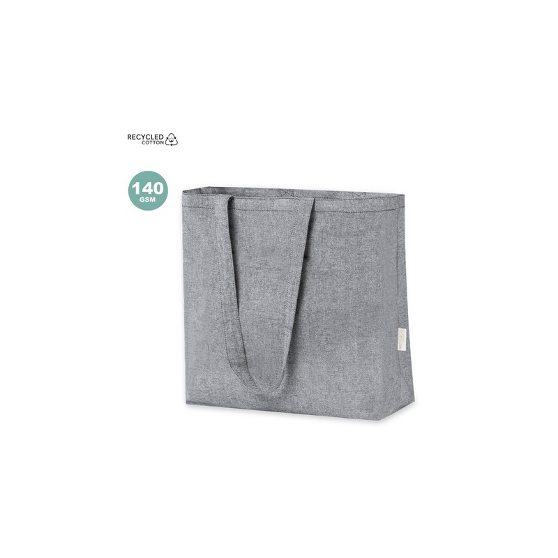 Sac Éco-responsable de Shopping Personnalisé - Periad pas cher Matières : coton recyclé Couleurs : noir livraison express 24h 48