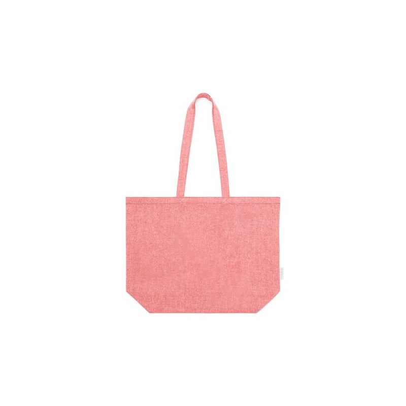 Sac Éco-responsable de Shopping Personnalisé - Periad pas cher Matières : coton recyclé Couleurs : noir marquage laser ultra pré