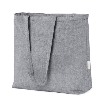 Sac Éco-responsable de Shopping Personnalisé - Periad pas cher Matières : coton recyclé Couleurs : bleu impression logo haute qu