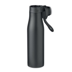 Bouteille isotherme double paroi personnalisée 600ml - URSUS Matières : acier inoxydable Couleurs : noir 2