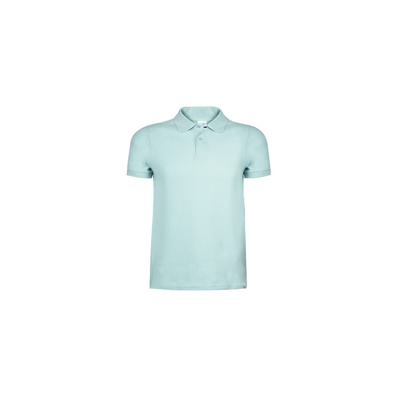 Polo Personnalisé Éco-responsable en Coton Bio pour Adulte - Ment Matières : coton organique Taille textile : M Couleurs : bleu 
