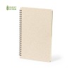 Cahier Éco-responsable et Personnalisable - Roshan Matières : polypropylène (PP) Couleurs : bleu marquage laser ultra précis