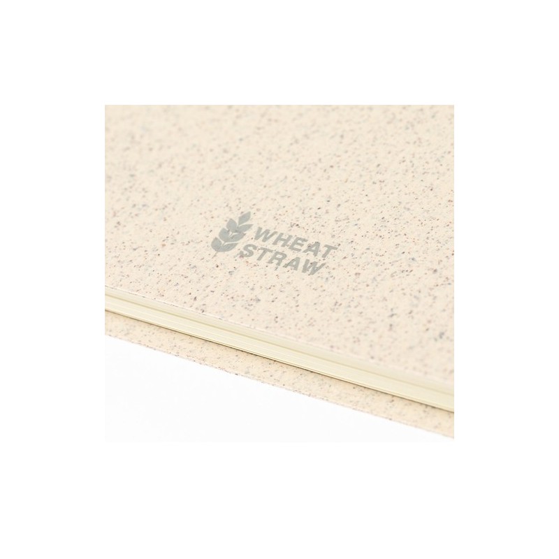 Cahier Éco-responsable et Personnalisable - Roshan Matières : polypropylène (PP) Couleurs : bleu impression logo haute qualité