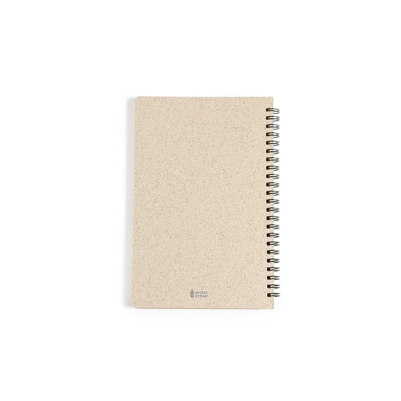 Cahier Éco-responsable et Personnalisable - Roshan Matières : polypropylène (PP) Couleurs : bleu objet promo petit budget