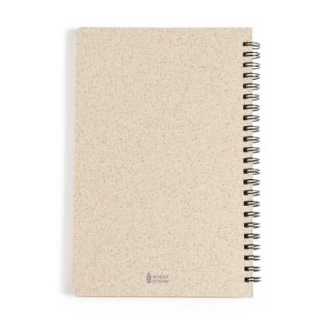 Cahier Éco-responsable et Personnalisable - Roshan Matières : polypropylène (PP) Couleurs : bleu objet promo petit budget