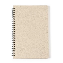 Cahier Éco-responsable et Personnalisable - Roshan Matières : polypropylène (PP) Couleurs : naturel goodies publicitaire événeme