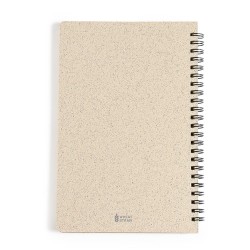 Cahier Éco-responsable et Personnalisable - Roshan Matières : polypropylène (PP) Couleurs : noir goodies personnalisé en stock