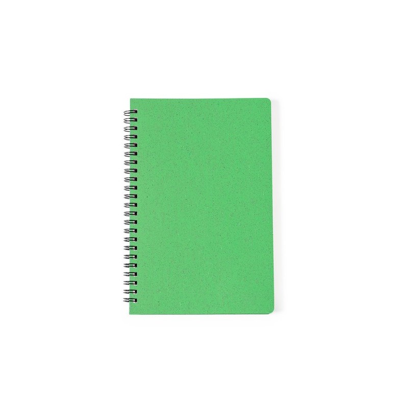Cahier Éco-responsable et Personnalisable - Roshan Matières : polypropylène (PP) Couleurs : noir goodies publicitaire durable