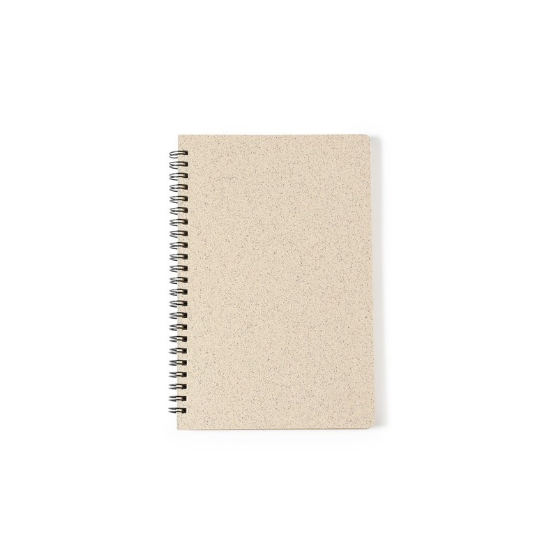 Cahier Éco-responsable et Personnalisable - Roshan Matières : polypropylène (PP) Couleurs : noir marquage laser ultra précis