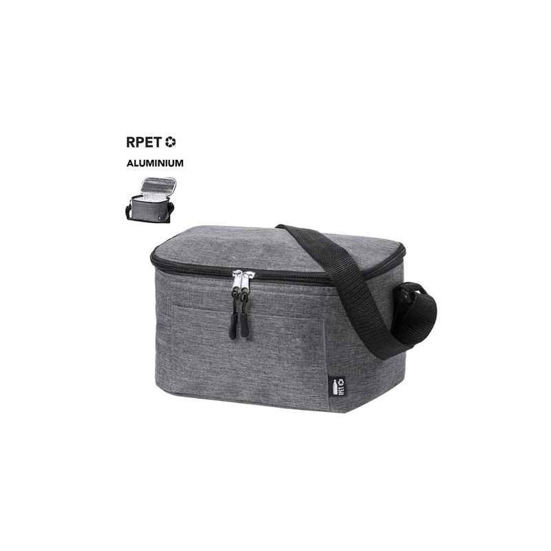 Glacière Isotherme Éco-responsable Personnalisée Elendil pas cher Matières : aluminium Couleurs : noir marquage laser ultra préc