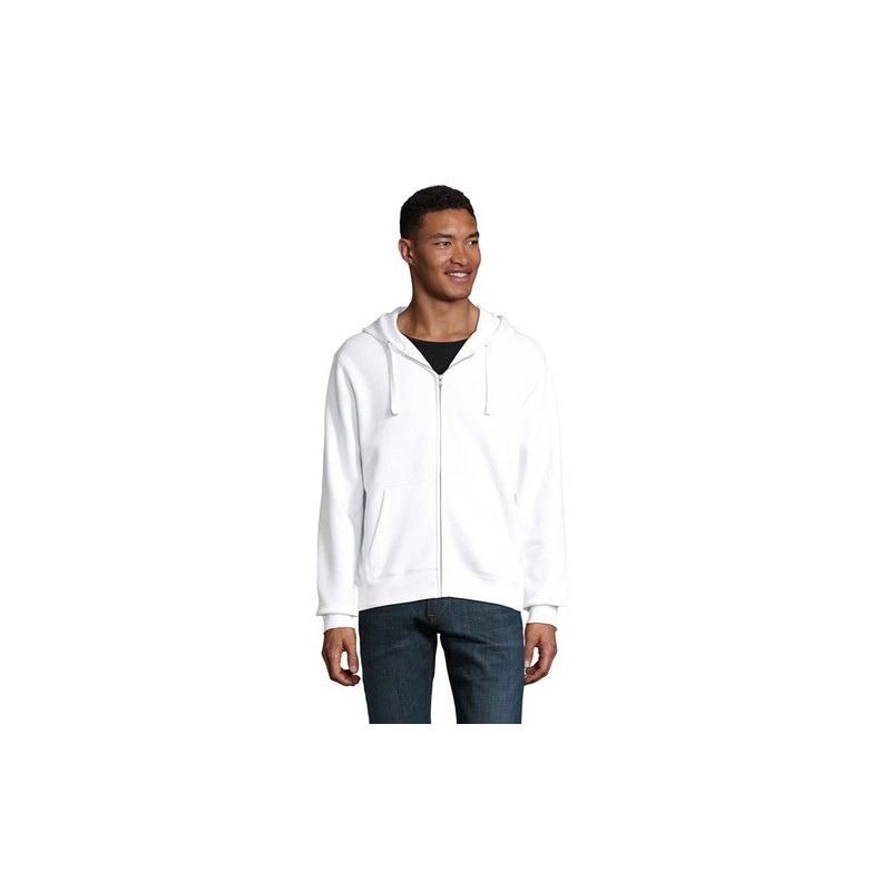 Veste Sport Confortable Personnalisable 280gr - Spike Men Taille textile : L Couleurs : blanc cadeau affaires élégant