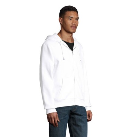 Veste Sport Confortable Personnalisable 280gr - Spike Men Taille textile : L Couleurs : blanc cadeau entreprise pas cher