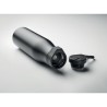 Bouteille isotherme double paroi personnalisée 600ml - URSUS Matières : acier inoxydable Couleurs : noir impression haute défini
