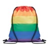 Sac à Cordon Éco-responsable Personnalisé Arc-en-Ciel RPET BOW Matières : PET recyclé Couleurs : multicolore