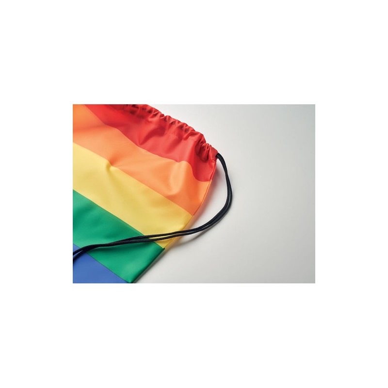 Sac à Cordon Arc-en-Ciel RPET BOW - Écologique et Pratique Personnalisé