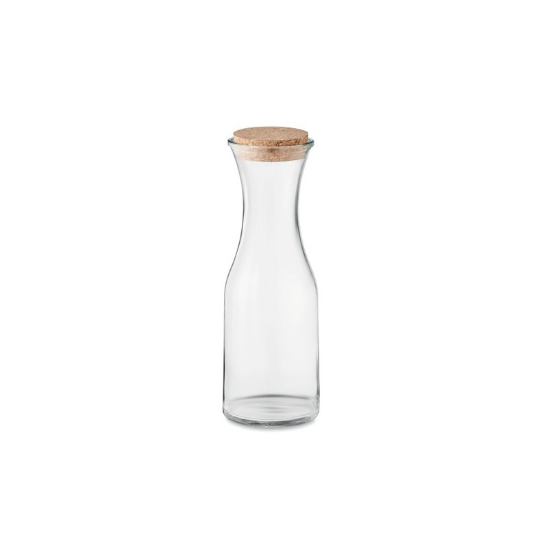 Carafe  en verre recyclé de 1L avec couvercle en liège - PICCA Matières : verre recyclé Couleurs : transparent