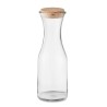 Carafe  en verre recyclé de 1L avec couvercle en liège - PICCA Matières : verre recyclé Couleurs : transparent