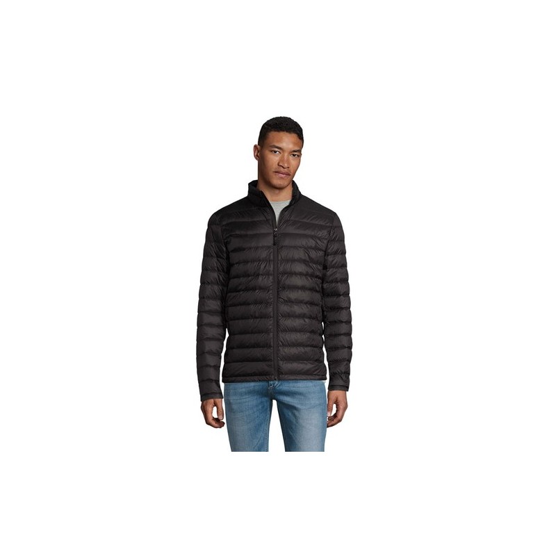 Doudoune Personnalisée Ultra Légère et Pratique pour Homme - Wilson Men 380T Taille textile : XL Couleurs : noir impression haut