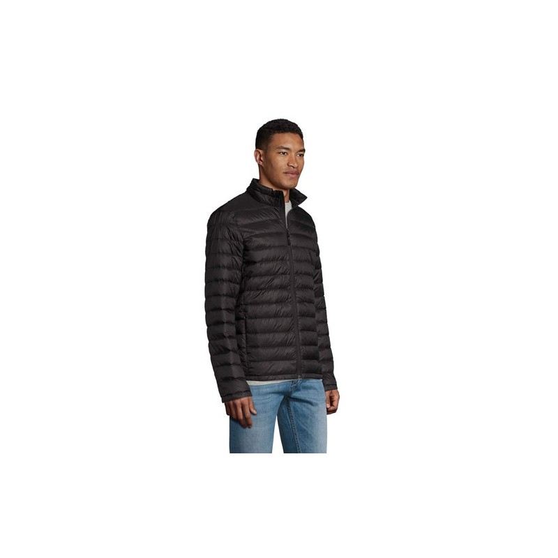 Doudoune Personnalisée Ultra Légère et Pratique pour Homme - Wilson Men 380T Taille textile : XL Couleurs : noir impression logo