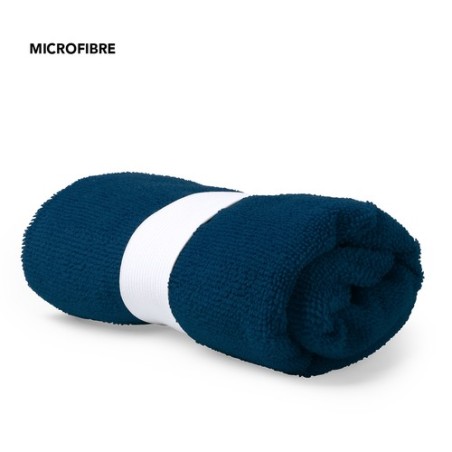 Serviette Personnalisée Absorbante Économique pour le Sport - Kefan Matières : microfibre Couleurs : bleu cadeau collaborateur p