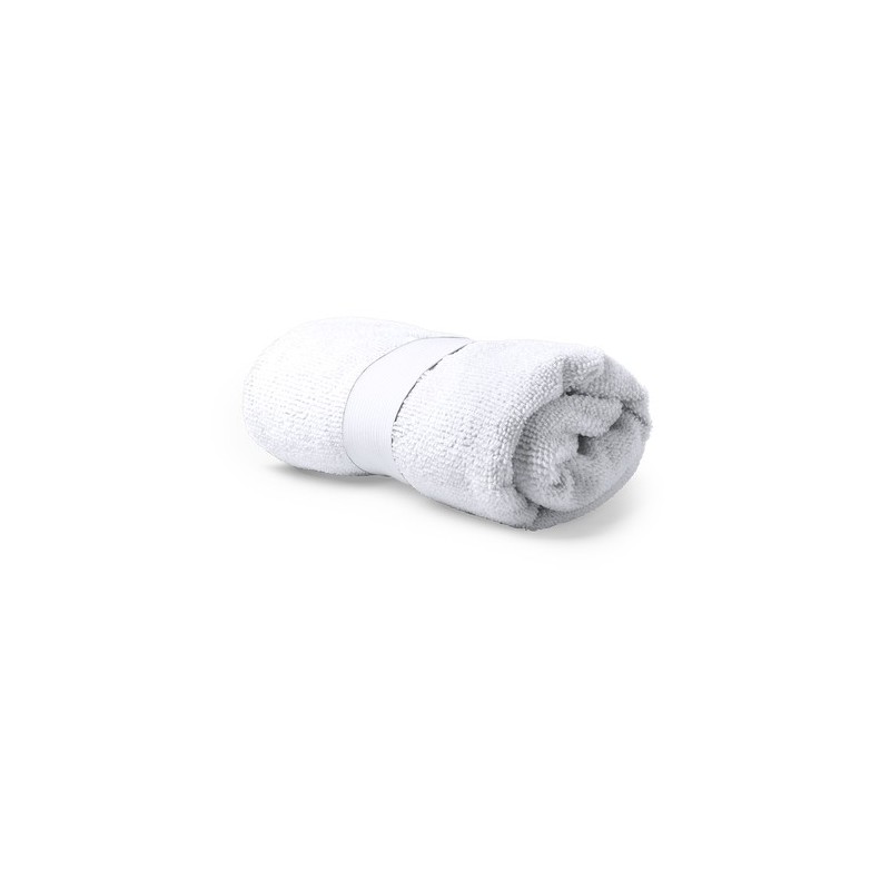 Serviette Personnalisée Absorbante Économique pour le Sport - Kefan Matières : microfibre Couleurs : bleu marine impression haut