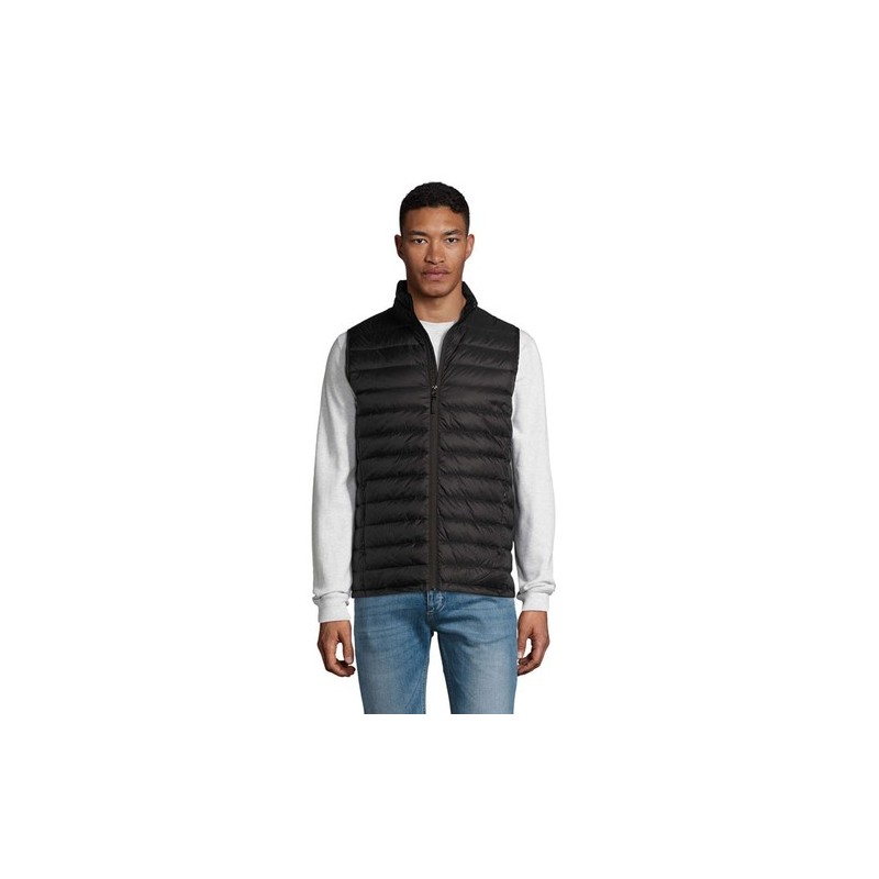 Doudoune Personnalisée Éco-responsable Wilson BW Men Taille textile : L Couleurs : noir marquage laser ultra précis