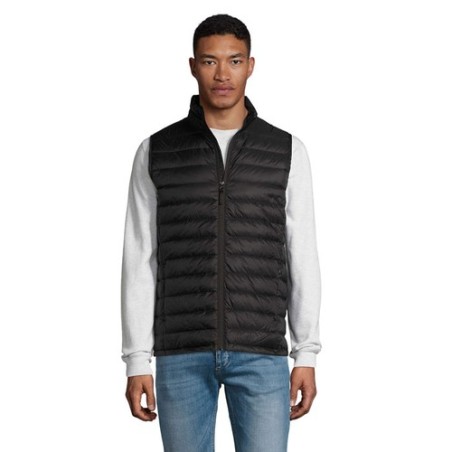 Doudoune Personnalisée Éco-responsable Wilson BW Men Taille textile : L Couleurs : noir marquage laser ultra précis
