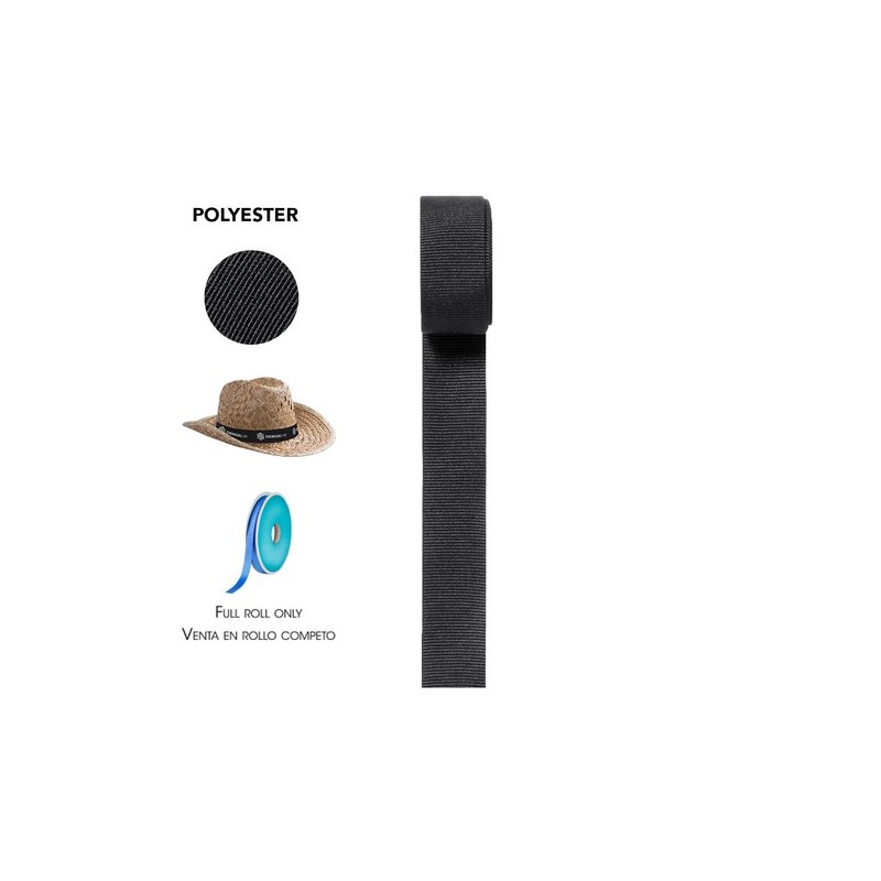 Ruban Polyester Publicitaire pour Chapeau Matières : polyester Couleurs : jaune goodies personnalisé en stock