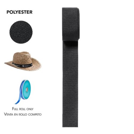Ruban Polyester Publicitaire pour Chapeau Matières : polyester Couleurs : jaune goodies personnalisé en stock