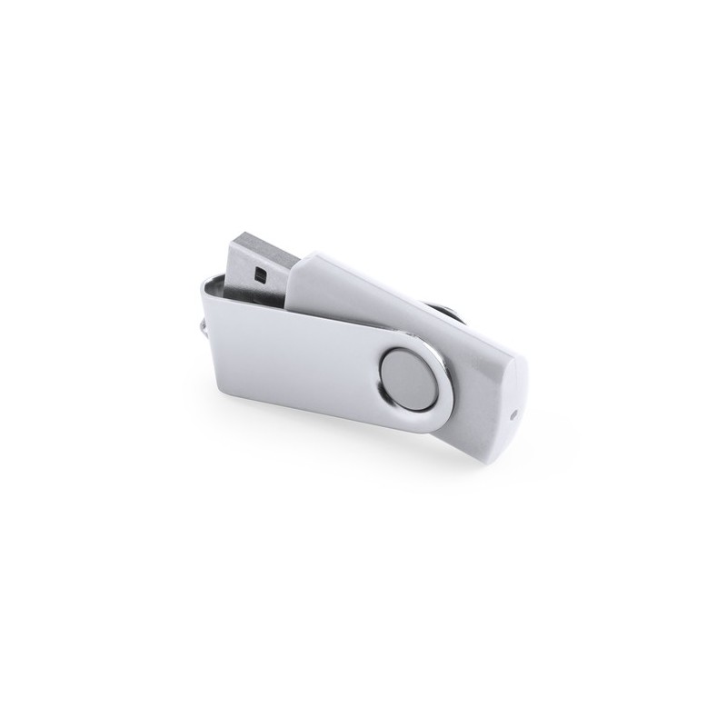 Clé USB 16GB Idéale pour vos cadeaux d'entreprise - Rebik Couleurs : blanc objet promotionnel éco-responsable