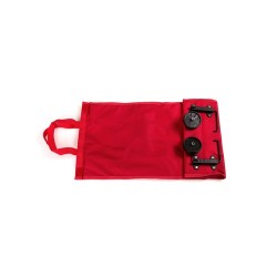 Sac Pliable Résistant Personnalisé pour Caddie de Course Fasty pas cher Matières : polyester Couleurs : rouge impression logo ha