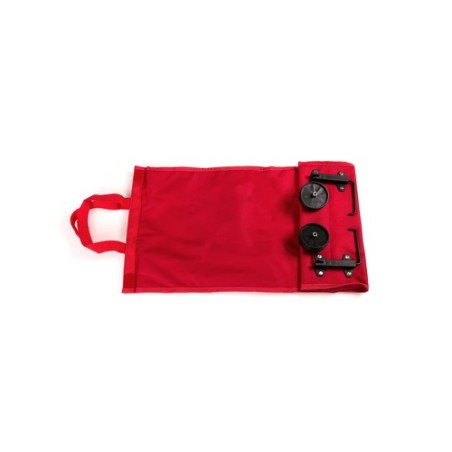 Sac Pliable Résistant Personnalisé pour Caddie de Course Fasty pas cher Matières : polyester Couleurs : rouge impression logo ha
