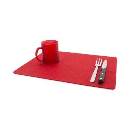 Set de Table Publicitaire Personnalisé - Yenka Matières : feutrine Couleurs : noir marquage laser ultra précis