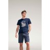 T-shirt uni  personnalisé 170g unisexe - SOL'S ODYSSEY Taille textile : L Couleurs : bleu marine personnalisation sur mesure