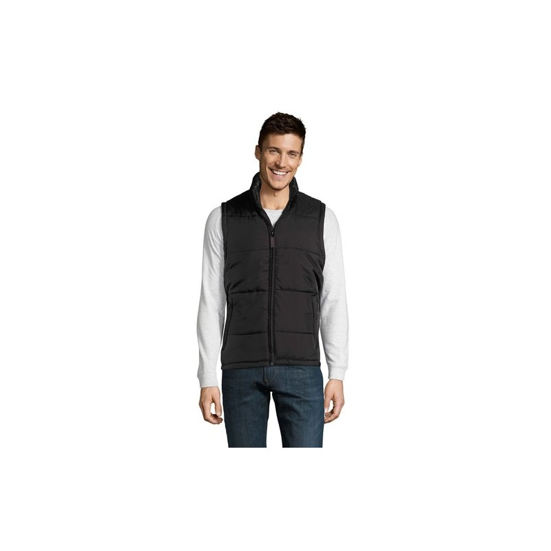 Gilet Bodywarmer Personnalisé Éco-responsable WARM MEN Taille textile : 5XL Couleurs : noir